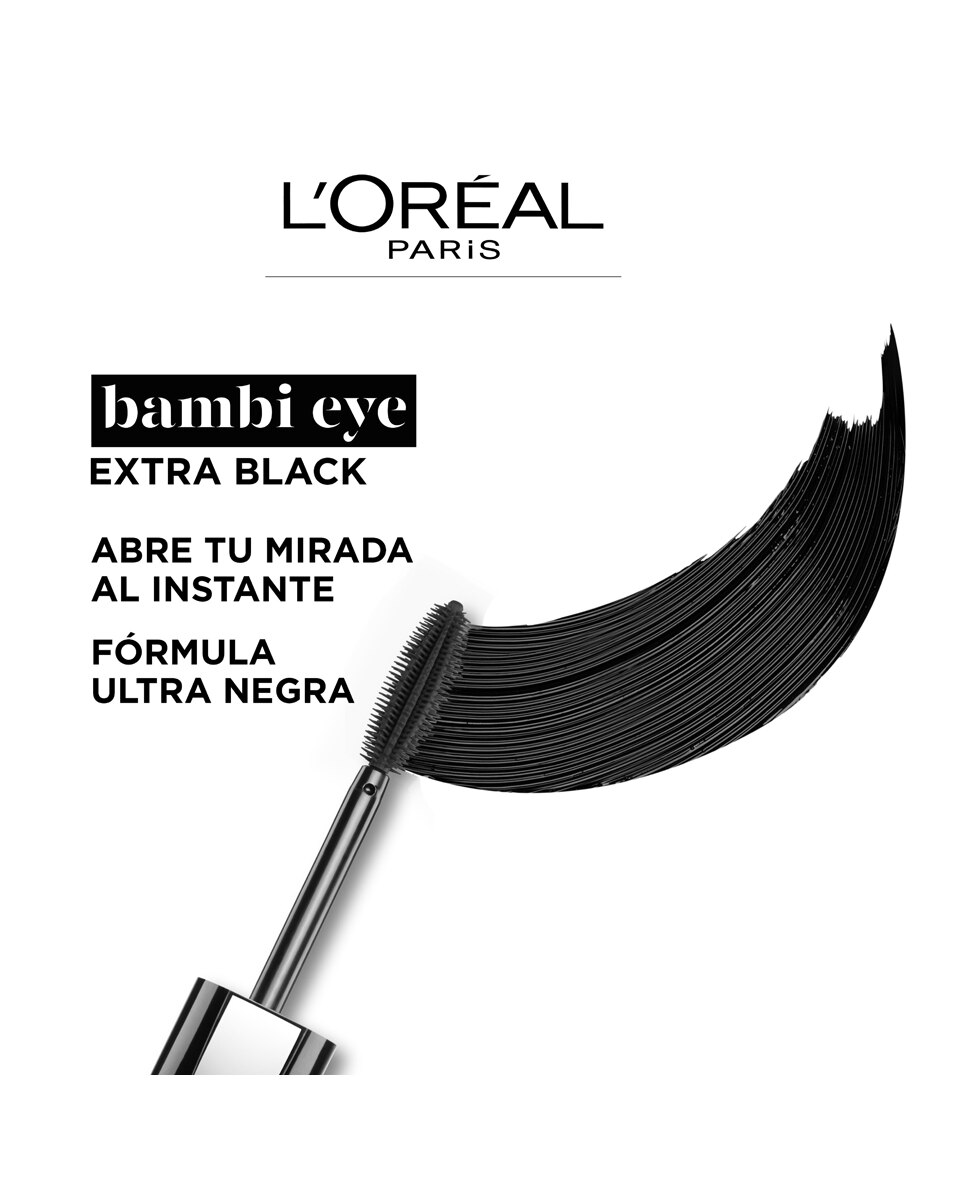 Imagen 4 de Máscara de pestañas Bambi Eye Extra Black L'Oréal Paris - Extra Black Extra Black