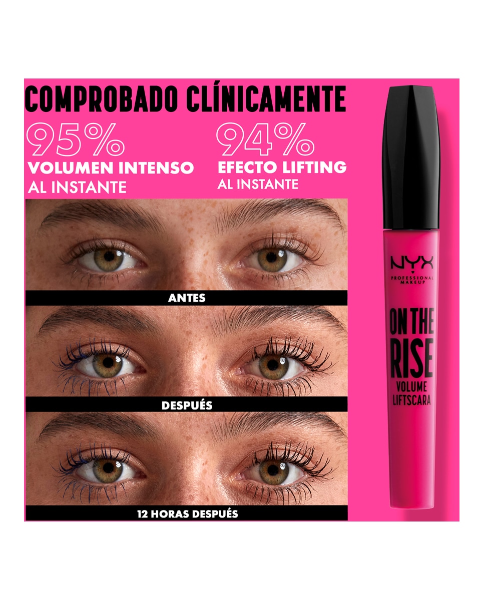 Máscara de pestañas On the Rise NYX Professional Makeup 6