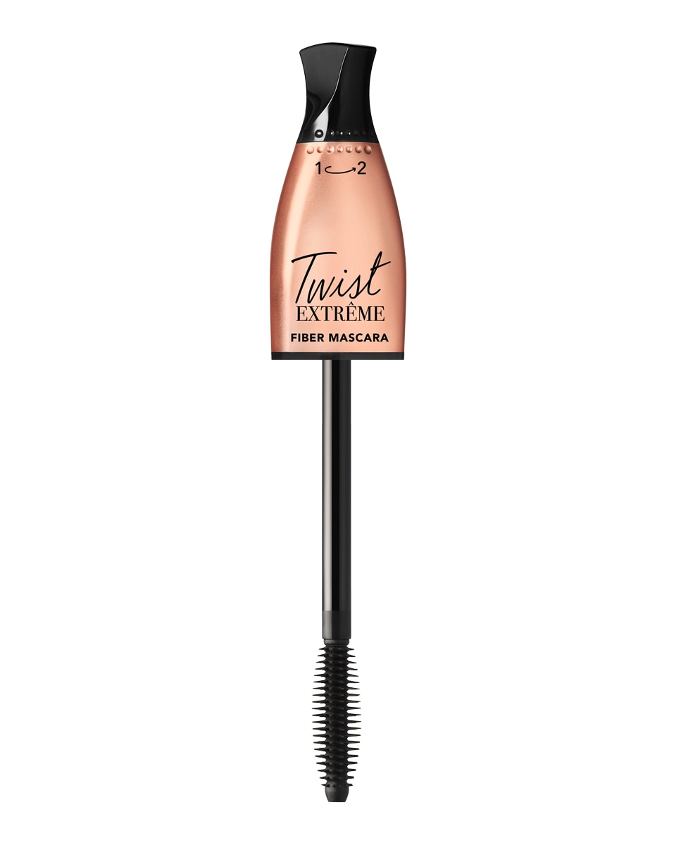 Imagen 2 de Máscara de pestañas Twist Up Extreme Fiber Black Bourjois