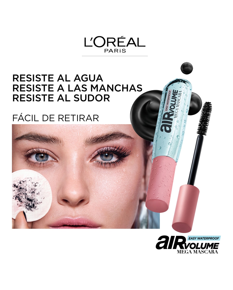 Máscara de pestañas Air Volume Mega Mascara Waterproof L'Oréal Paris 2