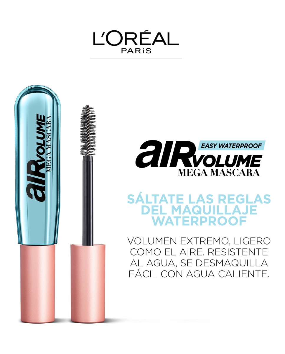 Máscara de pestañas Air Volume Mega Mascara Waterproof L'Oréal Paris 4