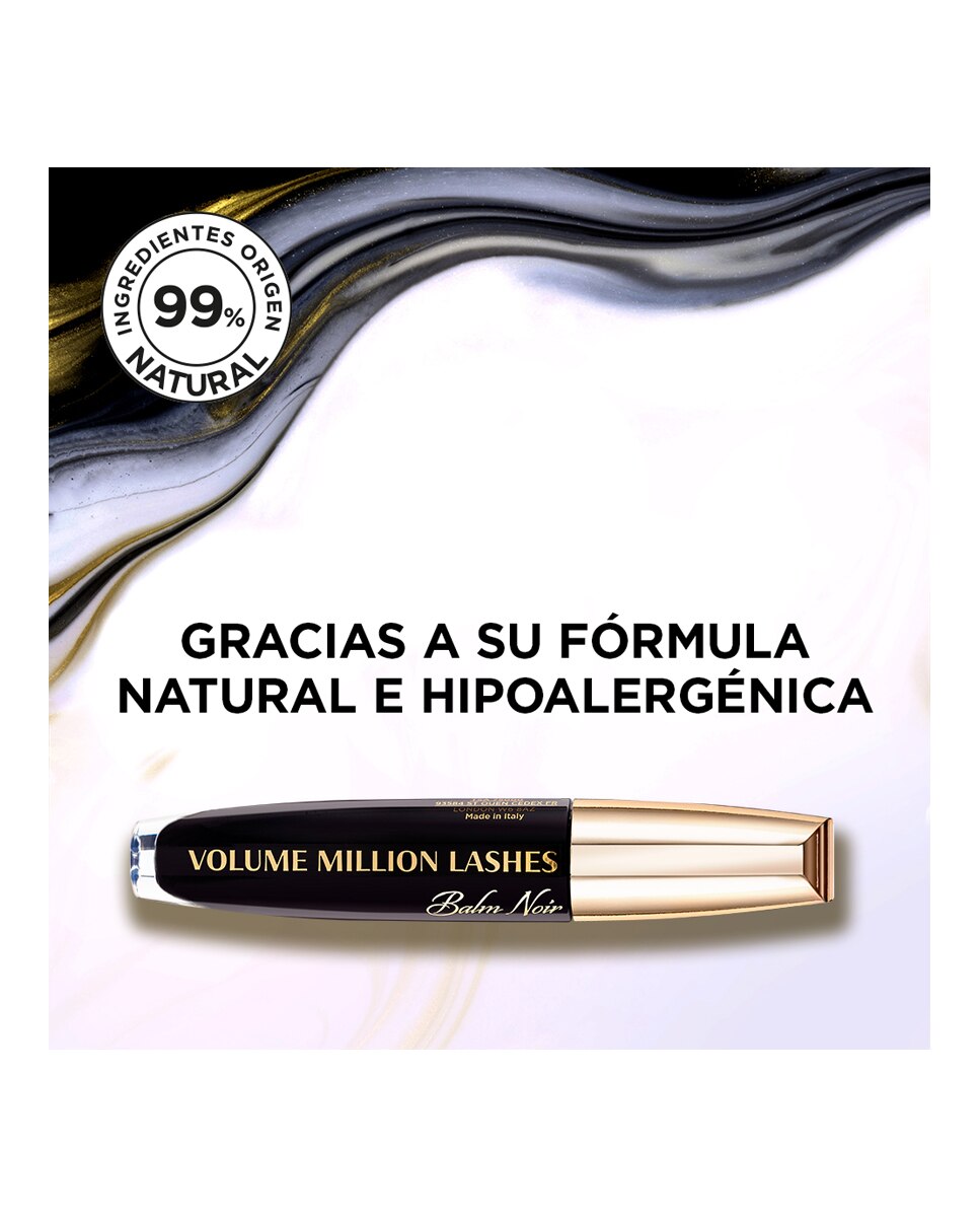 Máscara de pestañas Volume Million Lashes Balm Noir L'Oréal Paris 4
