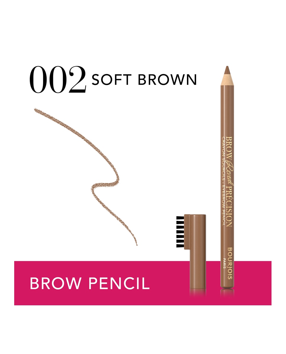 Lápiz de cejas Brow Reveal Precision Bourjois - 002 Chatain Clair Soft Brown 002 Chatain Clair Soft Brown-4