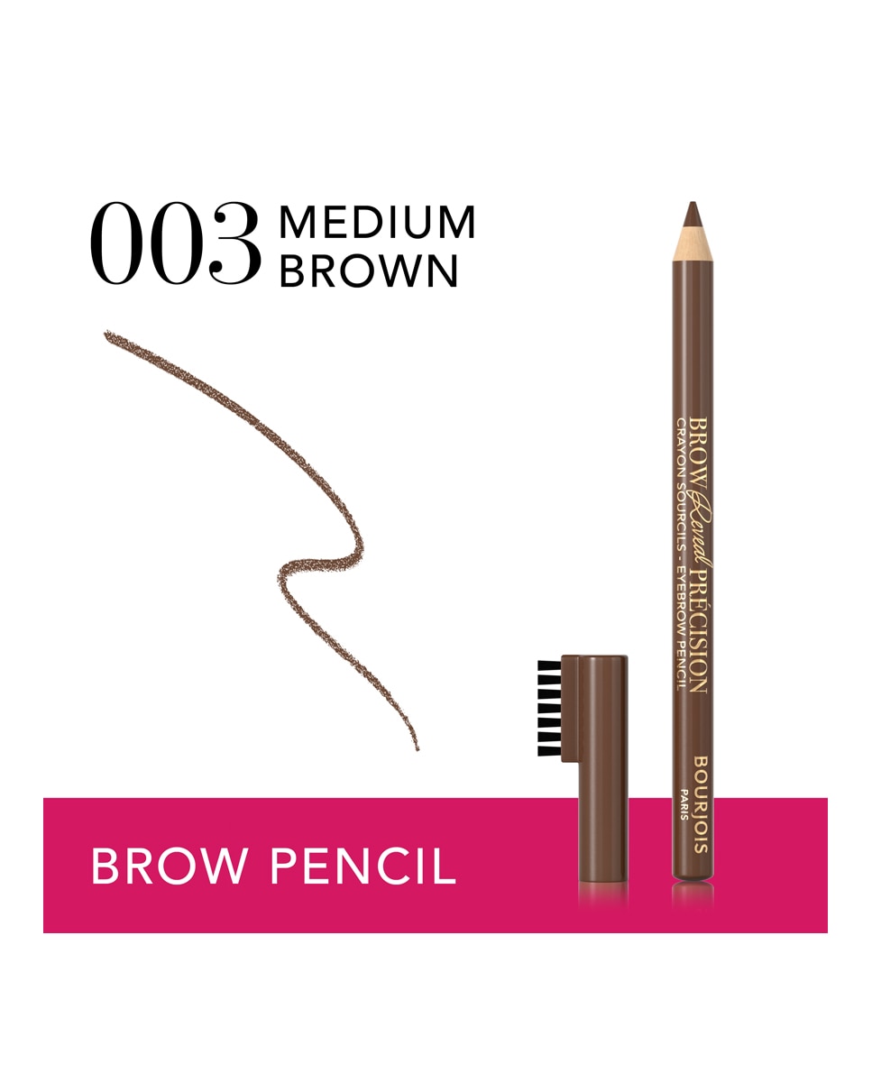 Lápiz de cejas Brow Reveal Precision Bourjois - 003 Chatain Fonce Medium Brown 003 Chatain Fonce Medium Brown-4