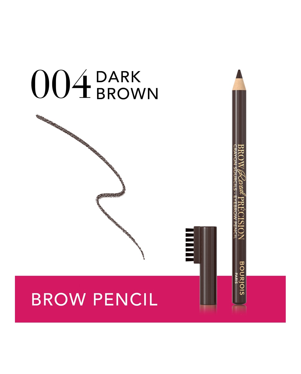 Lápiz de cejas Brow Reveal Precision Bourjois - 004 Dark Brunette 004 Dark Brunette-4