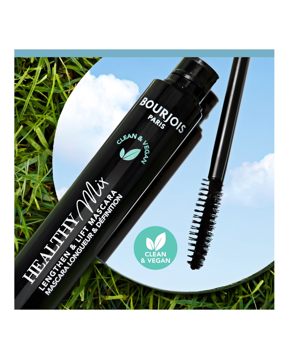 Imagen 4 de Máscara de pestañas Healthy Mix Bourjois - 001 Ultra Black 7 ml 001 Ultra Black