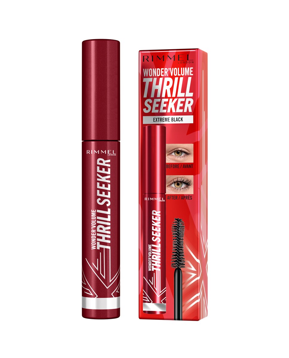 Máscara de pestañas Wonder'Volume Thrill Seeker Rimmel - Negro Negro-3