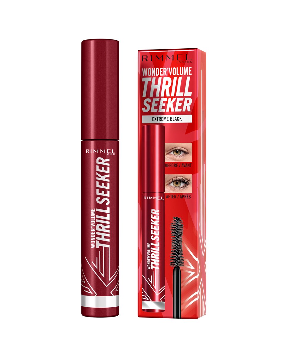 Máscara de pestañas Wonder'Volume Thrill Seeker Rimmel - Marrón Marrón-3