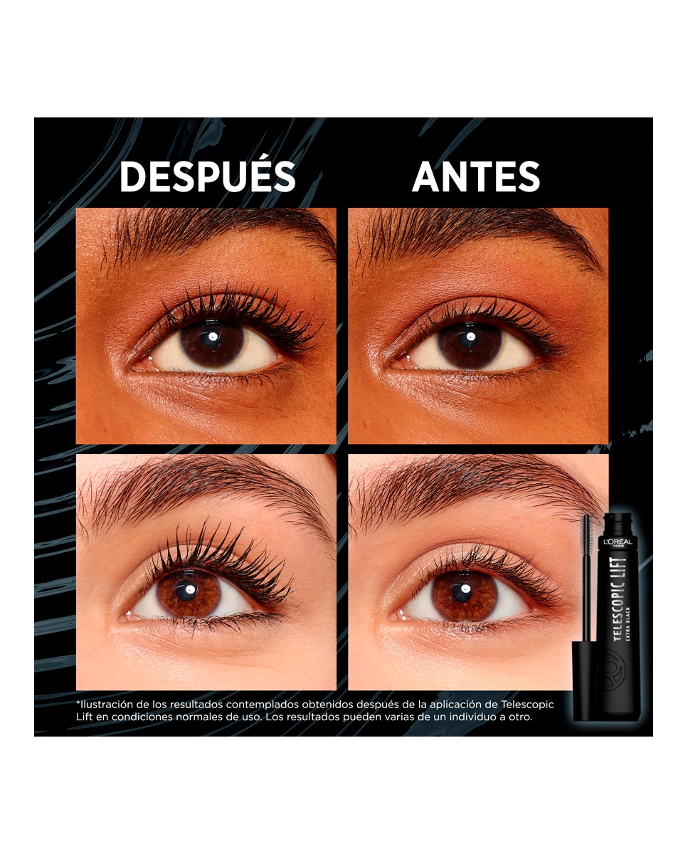 Máscara de pestañas Telescopic L'Oréal Paris - Extra Black Extra Black-4