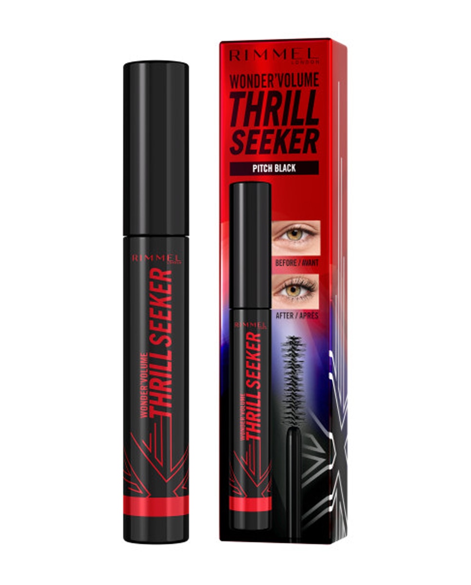Máscara Wonder'Volume Thrill Seeker Rimmel - PITCH BLACK PITCH BLACK-3