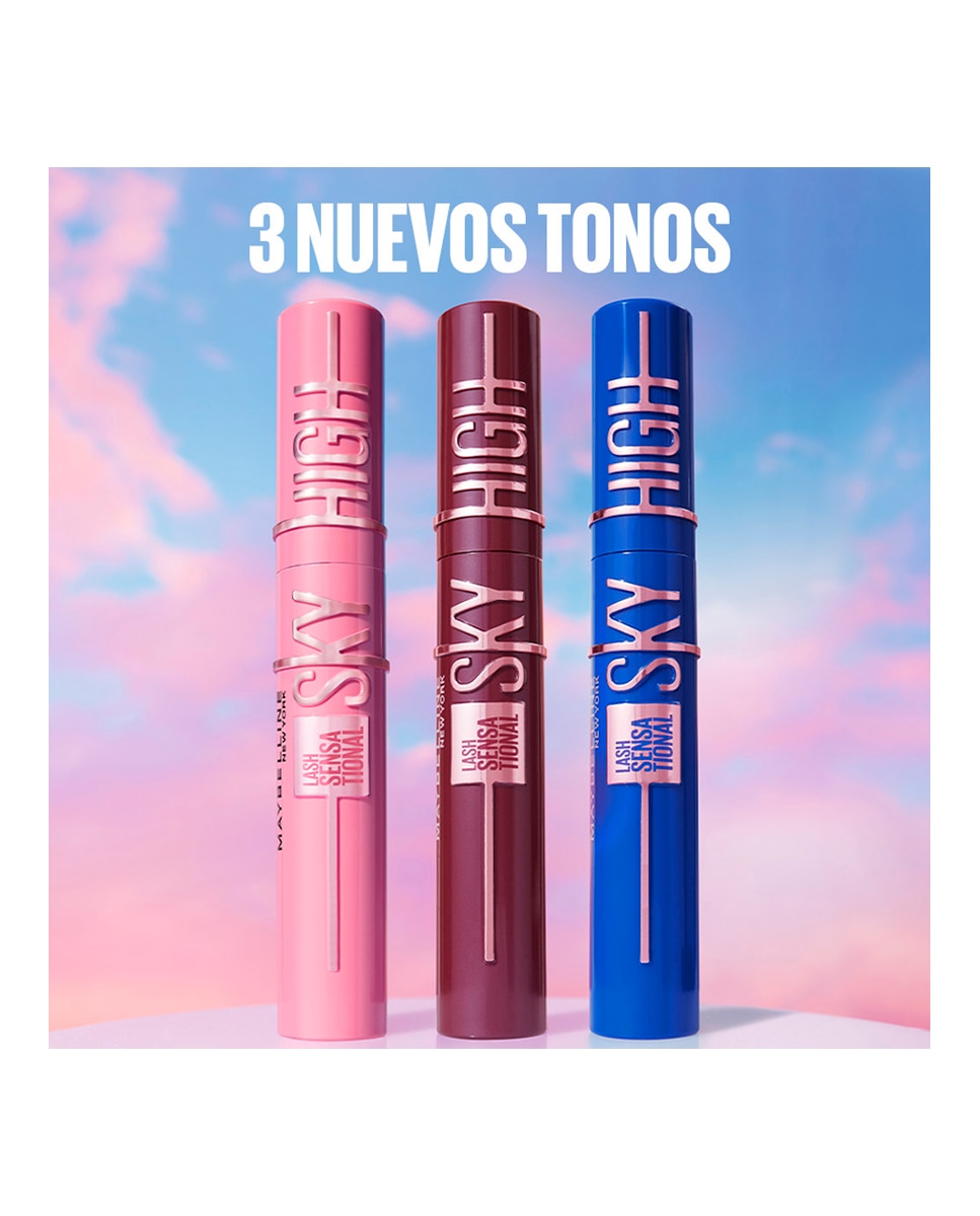 Máscara de pestañas Lash Sensational Sky High Maybelline - Blue Mist Blue Mist-8