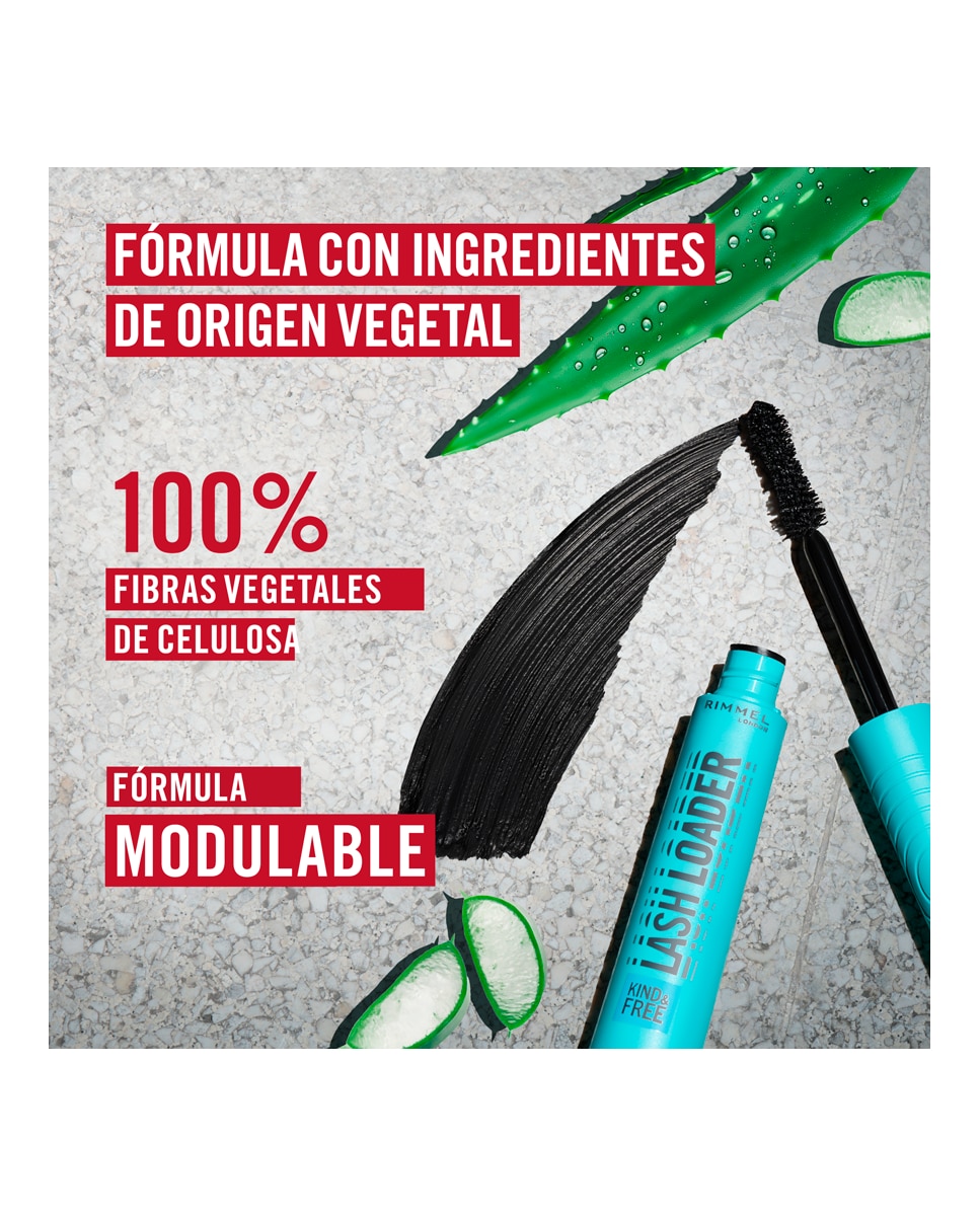 Máscara De Pestñas Kind & Free Lash Loader 9.5 ml Rimmel London - 001 Black 9,5 ml 001 Black-7