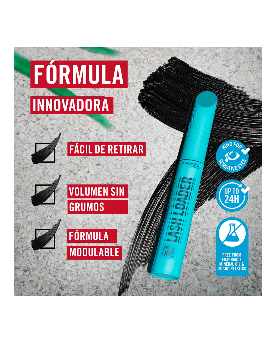 Máscara De Pestñas Kind & Free Lash Loader 9.5 ml Rimmel London - 002 Brown Black 9,5 ml 002 Brown Black-6