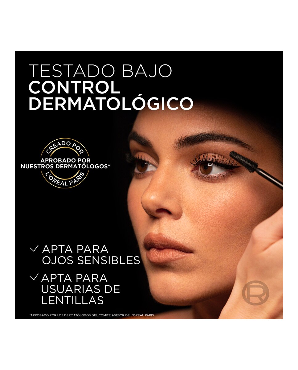 Máscara de pestañas Panorama All Night Black L'Oreal Paris - Negro Negro-2