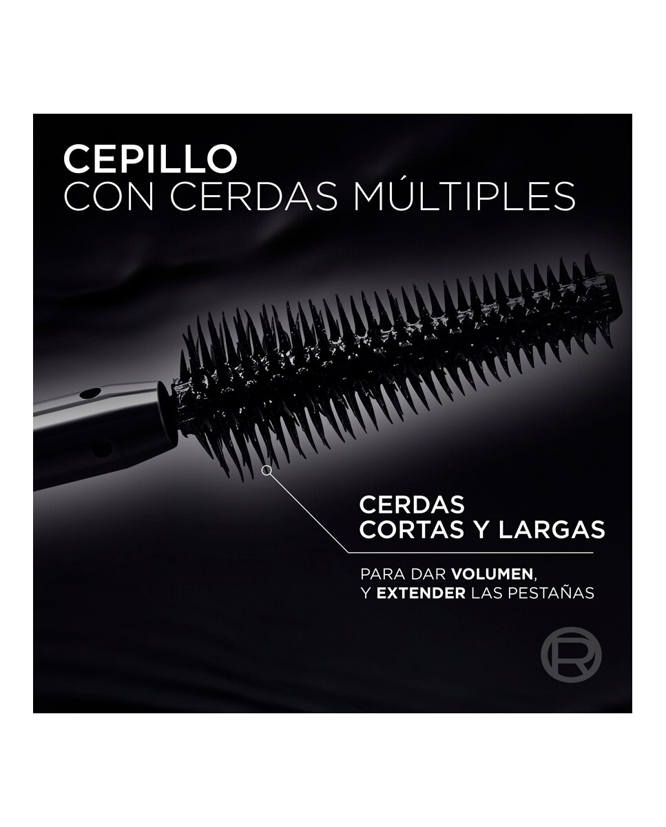 Máscara de pestañas Panorama All Night Black L'Oreal Paris - Negro Negro-7