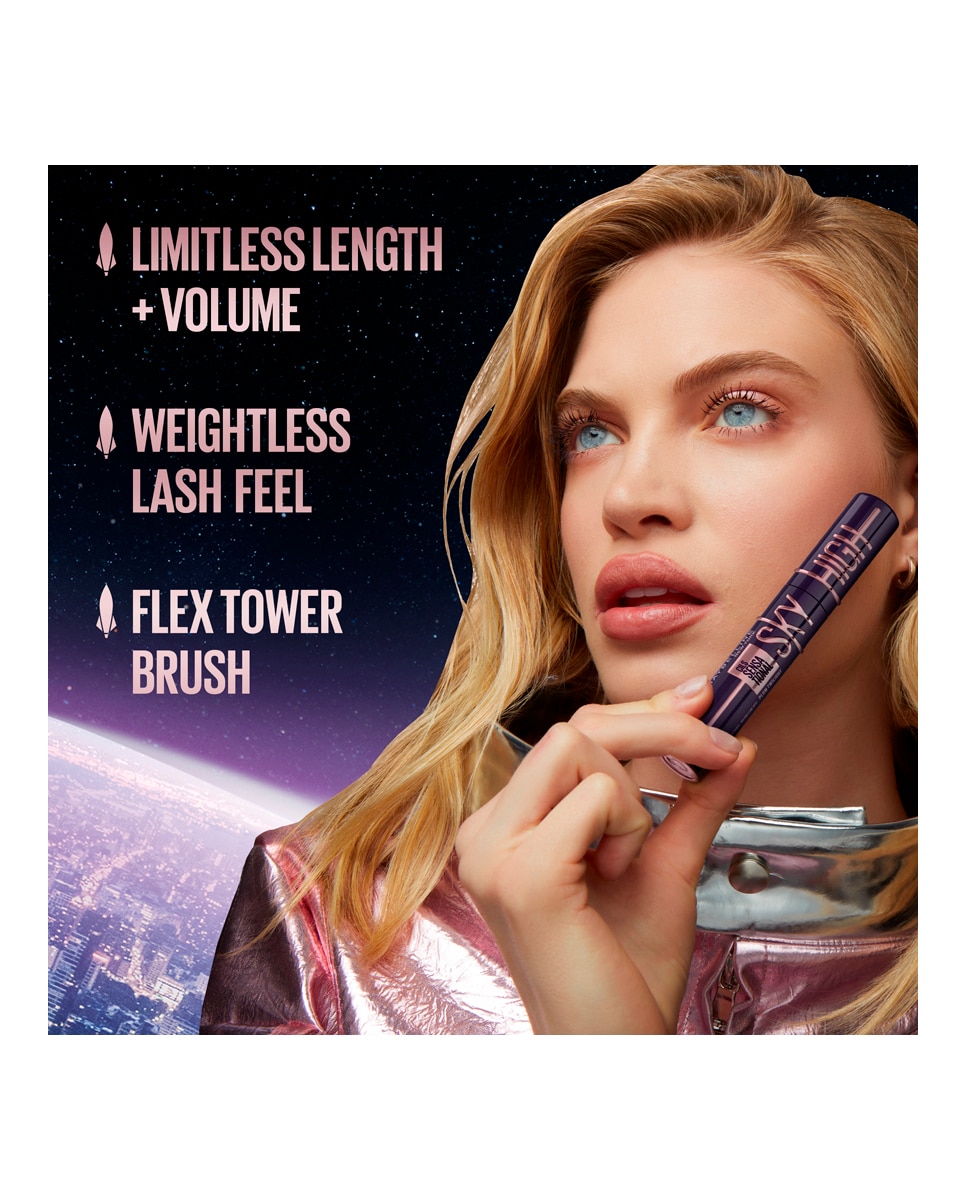 Máscara de Pestañas Lash Sensational Maybelline New York - Tono Cherry Sky 7 ml Tono Cherry Sky-5