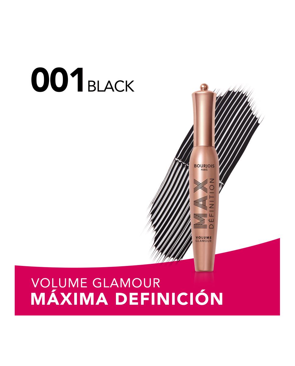 Máscara De Pestañas Volume Glamour Max Définition De Bourjois - Black 01 Black 01-3
