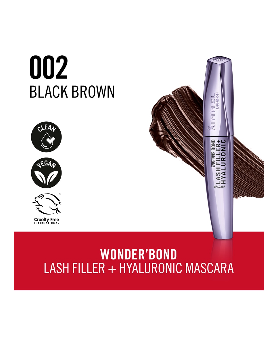 Máscara de Pestañas Wonder Bond Lash Filler Rimmel London - 002 Brown 002 Brown-3