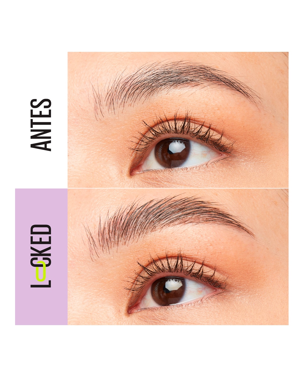 Imagen 4 de Gel Fijador de Cejas Superlock Brow Glue Medium Brown Maybelline New York - Deep Brown Deep Brown