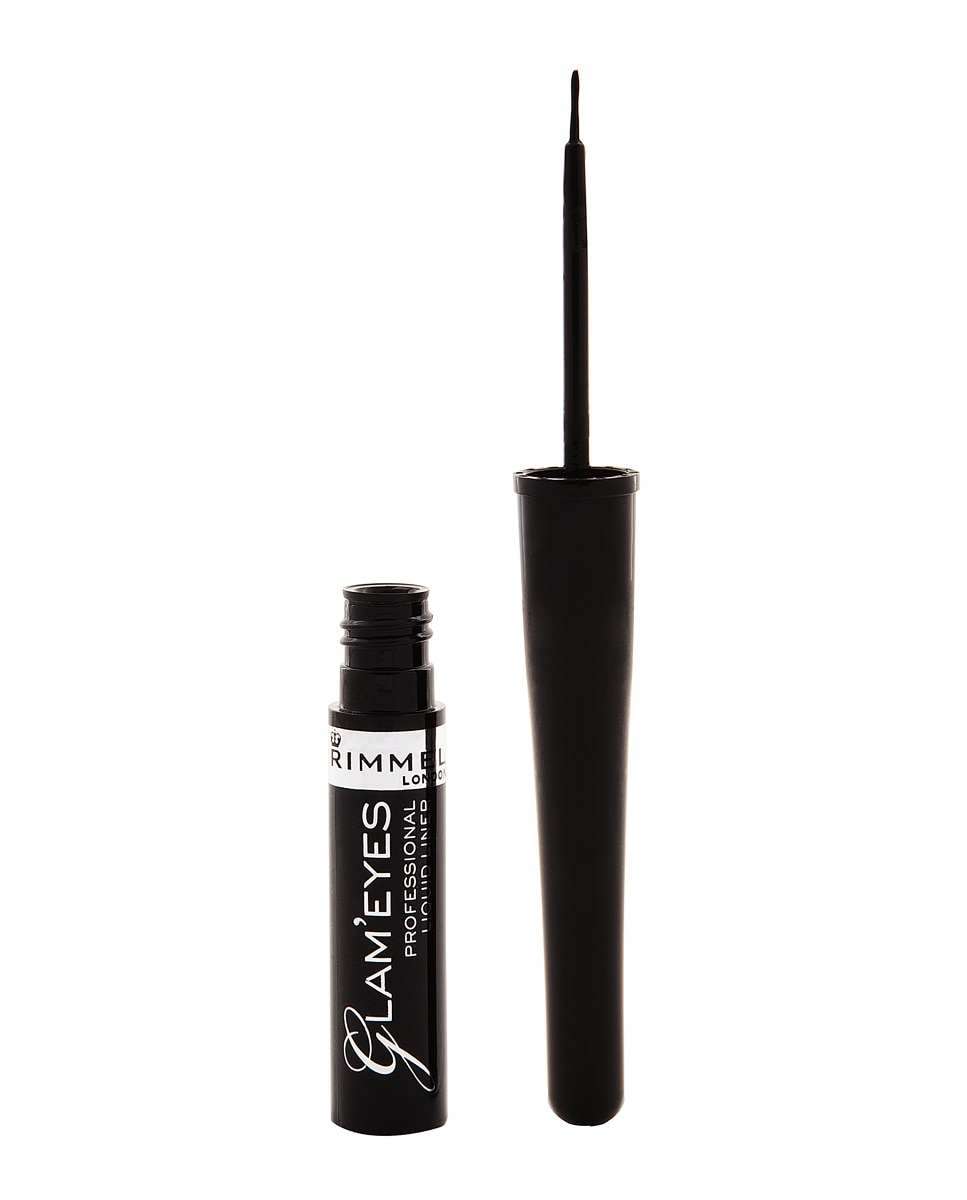Delineador de ojos Glam'eyes Professional liquid eyeliner Rimmel - Black Black-1
