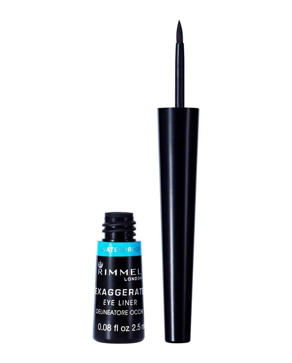 Eyeliner Exaggerate Liquid Waterproof Rimmel - Negro Negro-2