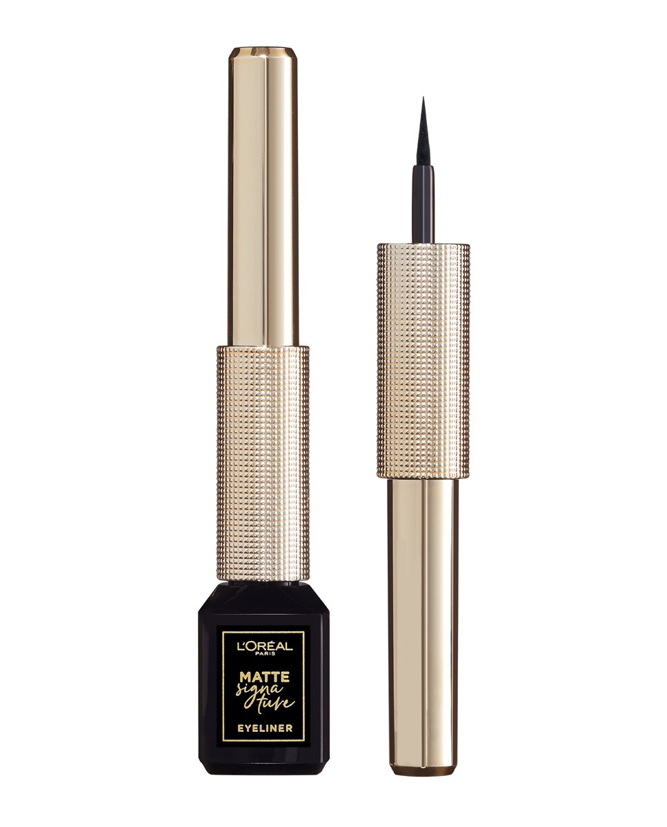 Eyeliner líquido Matte Signature Liner L'Oréal Paris - 01 Ink 01 Ink-2