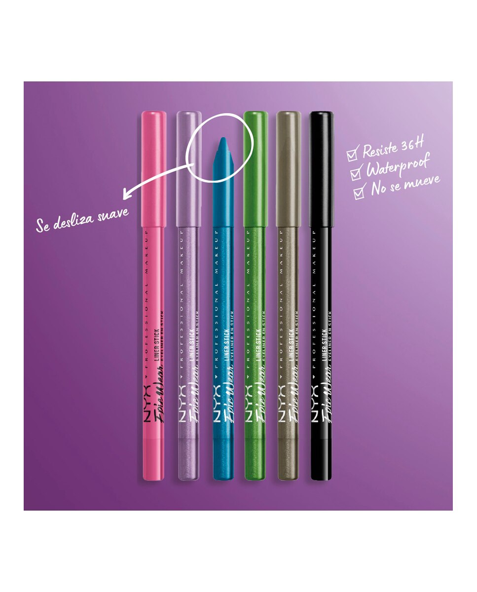 Lápiz de ojos Epic Wear liner sticks NYX Professional Makeup - 11 Turquoise Storm 11 Turquoise Storm-6