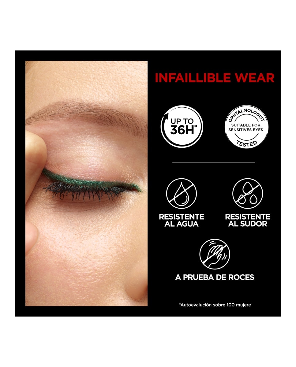 Eyeliner Infalible Grip L'Oréal Paris - Turquoise Turquoise-5