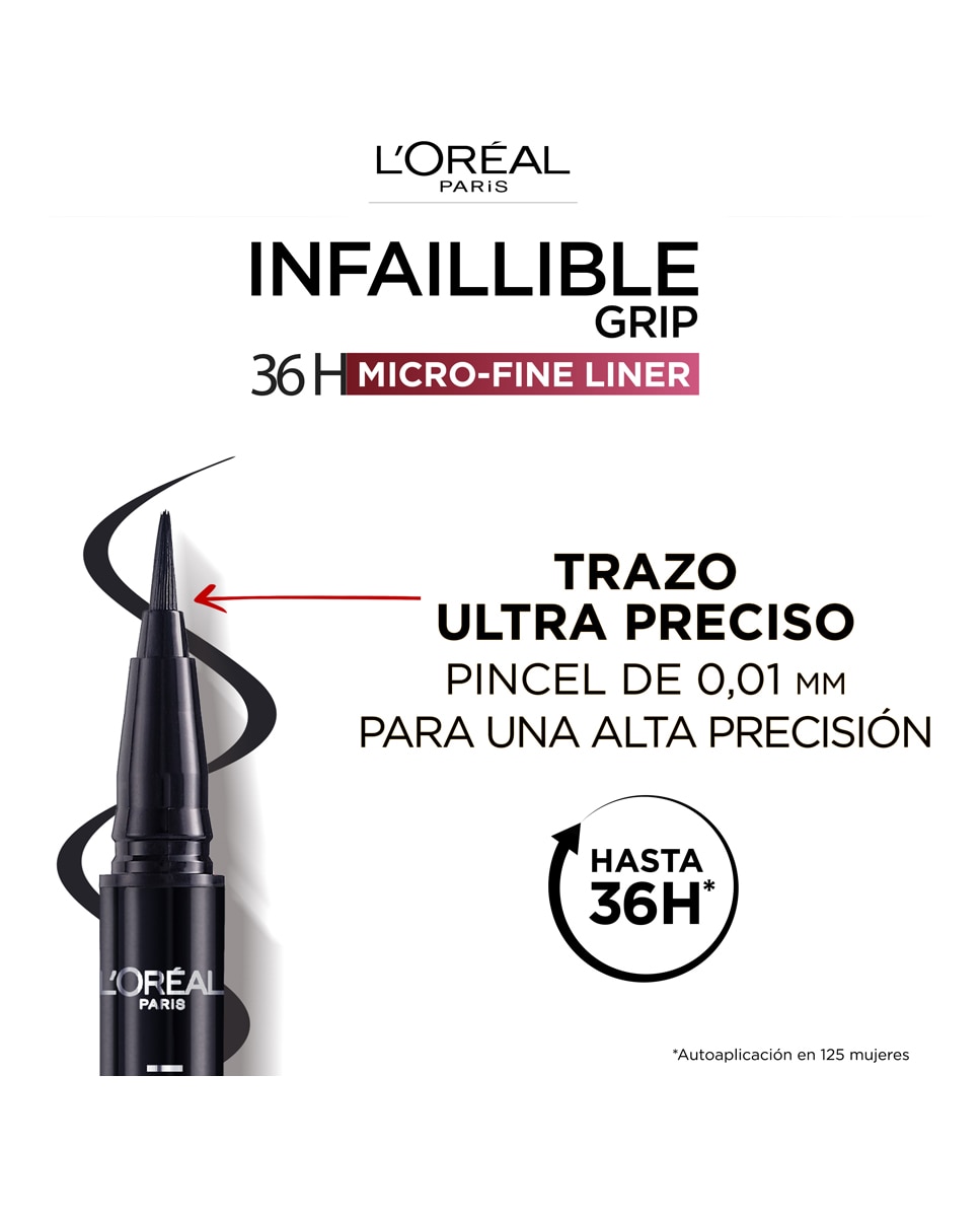 Eyeliner Infaillible Grip micro-fine liner L'Oréal Paris - 03 Anciest Rose 0,4 g 03 Anciest Rose-4
