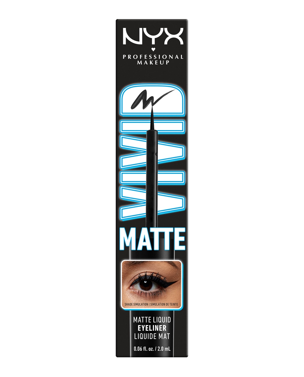 Eyeliner Vivid Matte NYX Professional Makeup - Black 2 ml Black-3