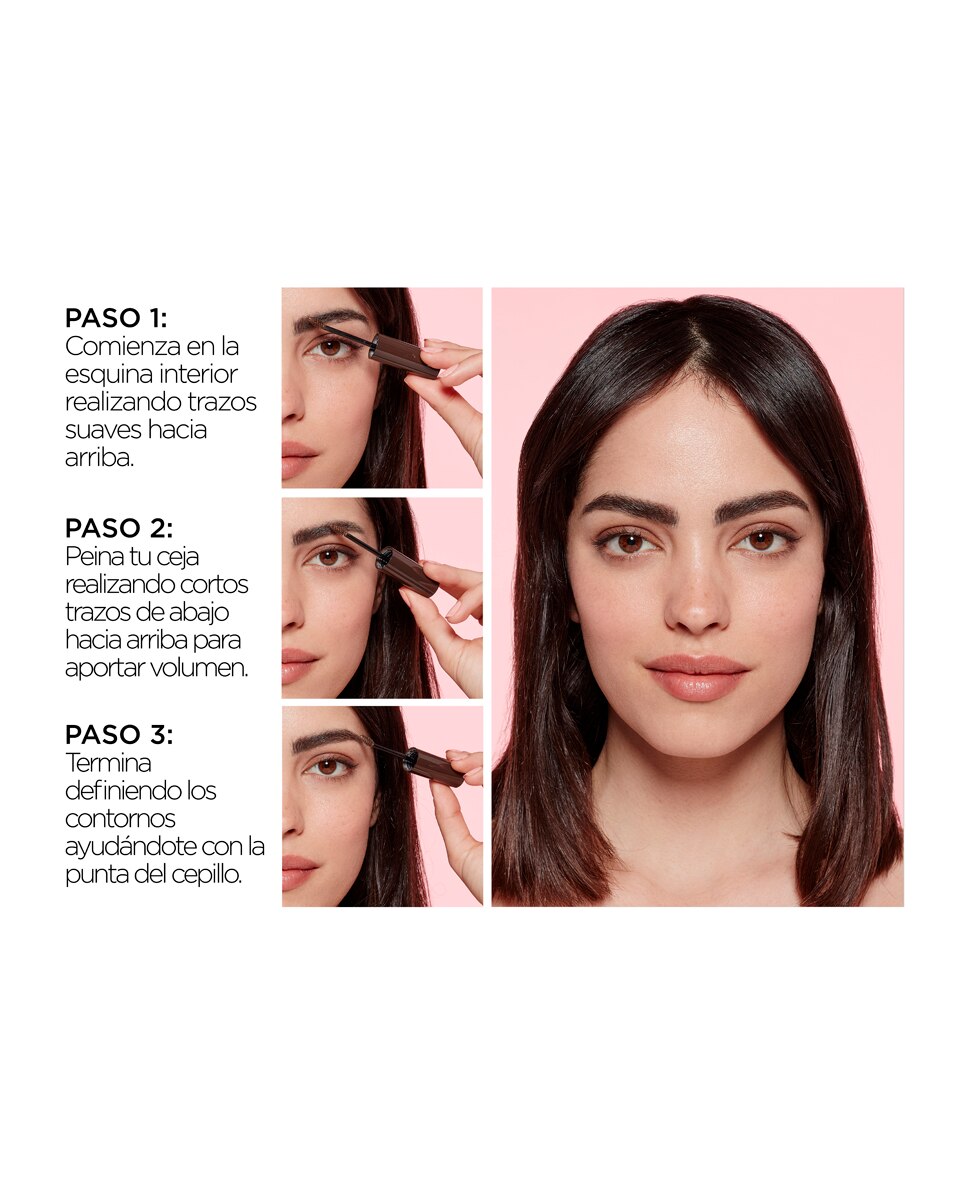 Máscara de cejas Brow Artist Plum&Set L'Oréal Paris - 108 Dark Brunette 5 ml 108 Dark Brunette-4
