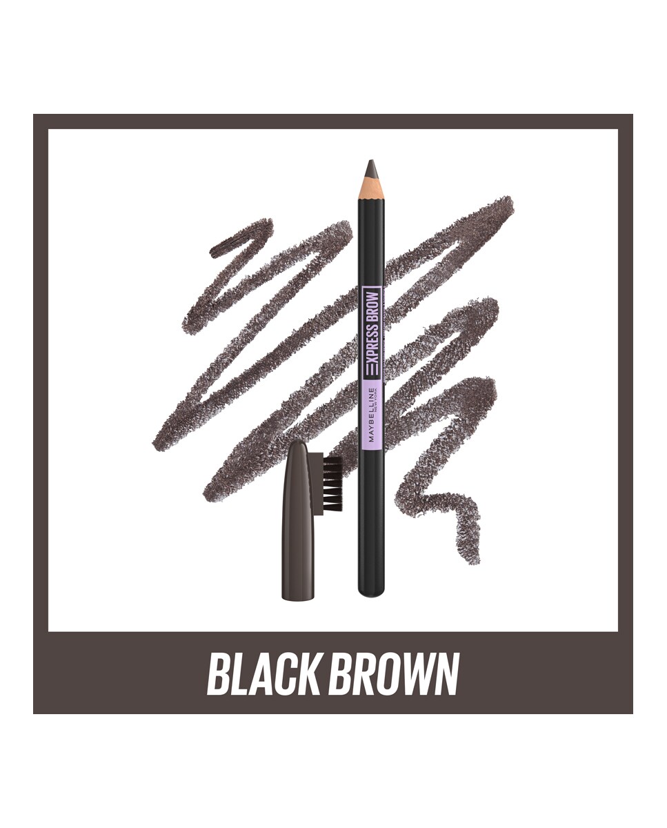 Lápiz de cejas Express Brow Maybelline 06 Black Brown-3