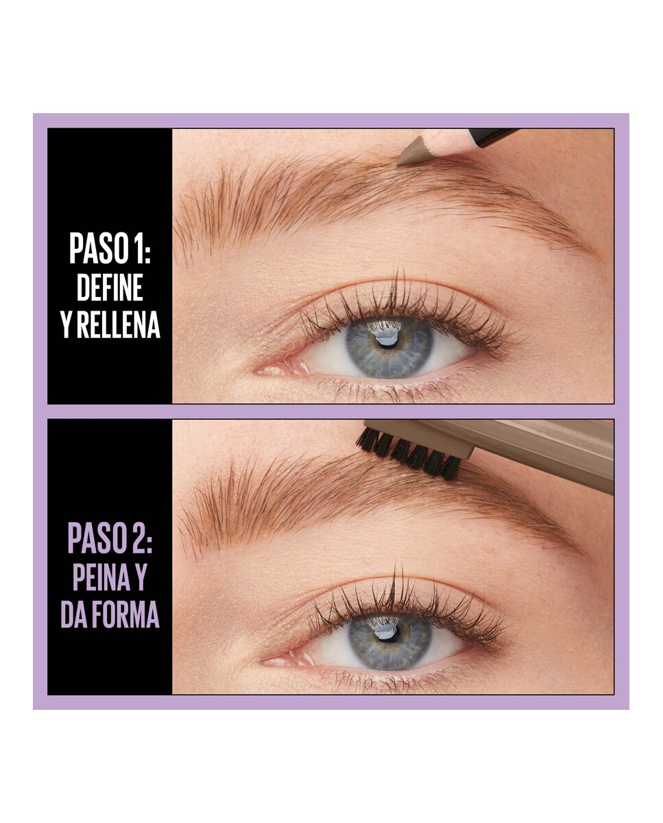Lápiz de cejas Express Brow Maybelline 06 Black Brown-4