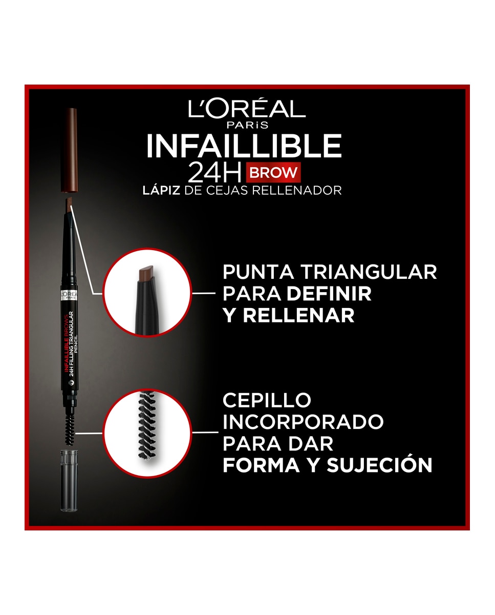 Lápiz de cejas Infaillible Brows 24H L'Oréal Paris - 7.0 Blonde 7.0 Blonde-5