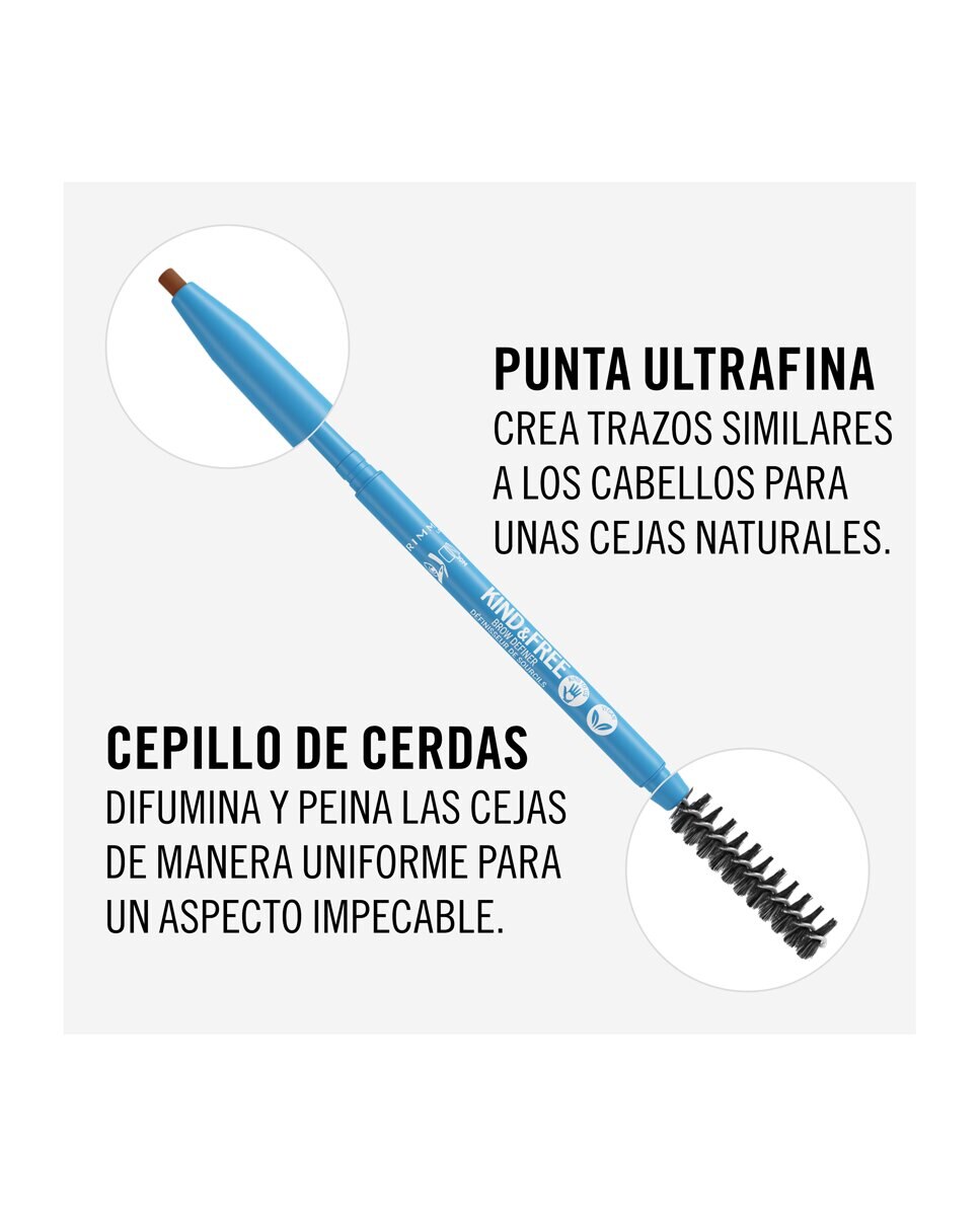 Perfilador De Cejas Kind & Free Definer Rimmel London - Taupe Taupe-4