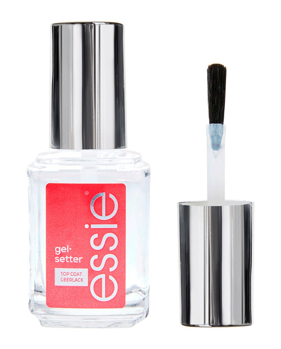 Tratamiento de uñas acabado brillo efecto gel Top coat gel setter Essie 2