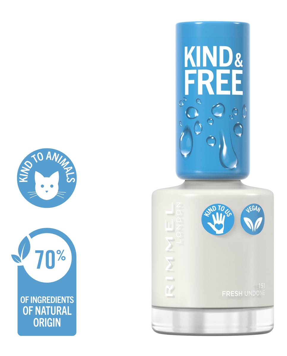 Imagen 3 de Laca de uñas Kind & Free Rimmel - 151 Fresh Undone 151 Fresh Undone