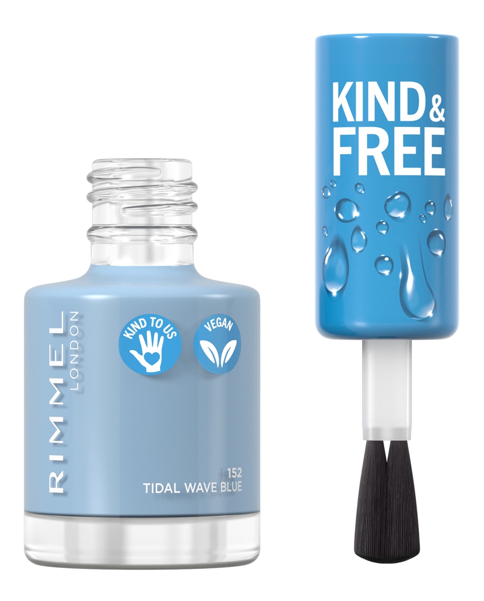Laca de uñas Kind & Free Rimmel - 152 Tidal Wave Blue 152 Tidal Wave Blue-4