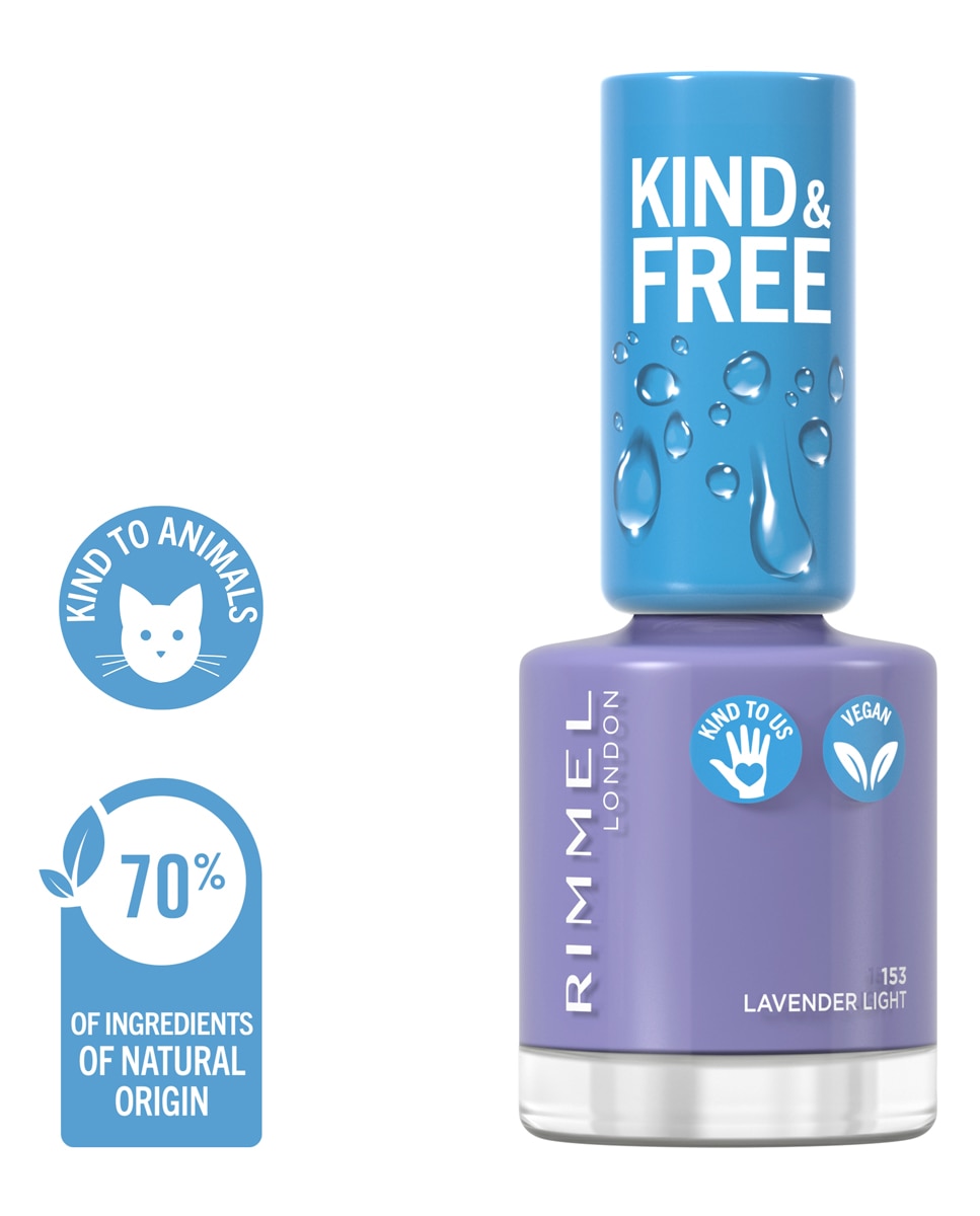 Laca de uñas Kind & Free Rimmel - 153 Lavander Light 153 Lavander Light-3