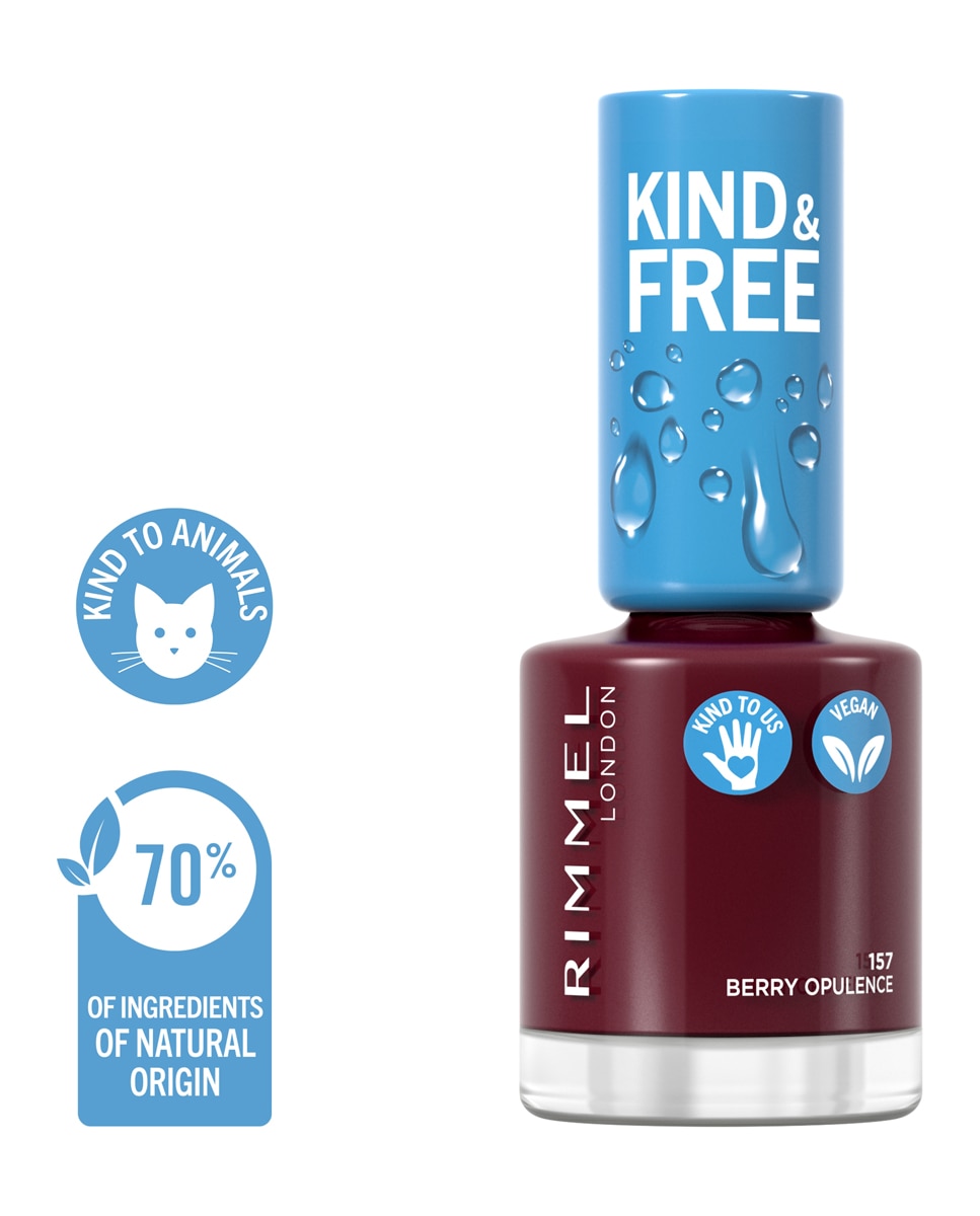 Laca de uñas Kind & Free Rimmel - 157 Berry Opulence 157 Berry Opulence-3
