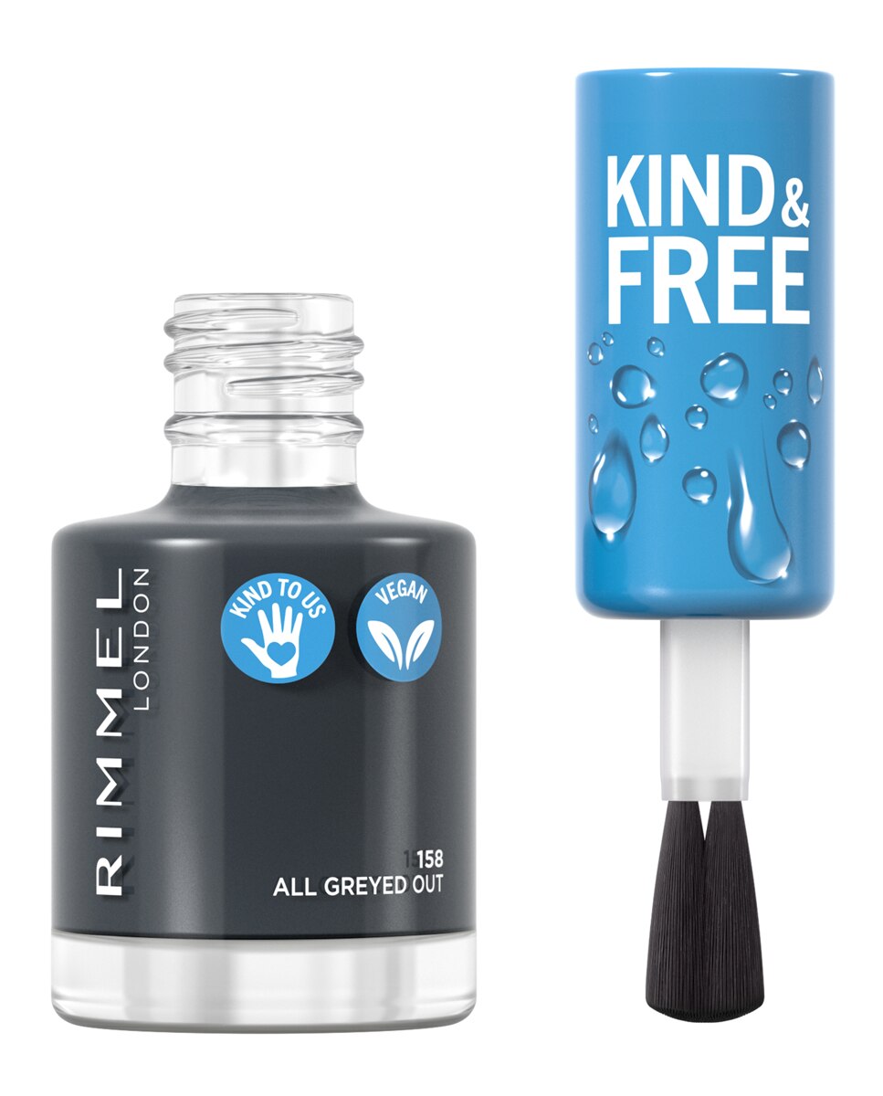 Laca de uñas Kind & Free Rimmel - 158 All Greyed Out 158 All Greyed Out-4