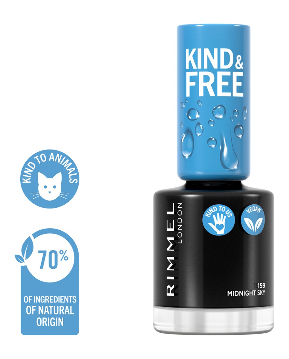 Laca de uñas Kind & Free Rimmel - 159 Midnight Sky 159 Midnight Sky-3
