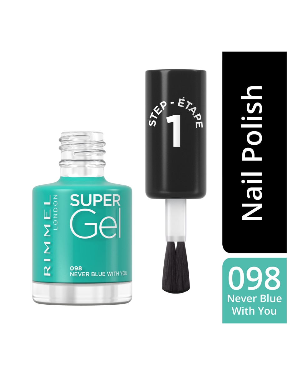 Esmalte de uñas Super Gel Rimmel - 098 - Never Blue With You 098 - Never Blue With You-2