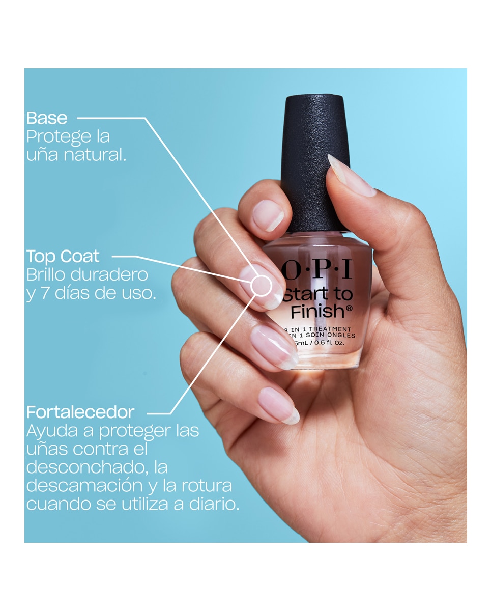 Tratamiento uñas Start to Finish 3 en 1 OPI 5