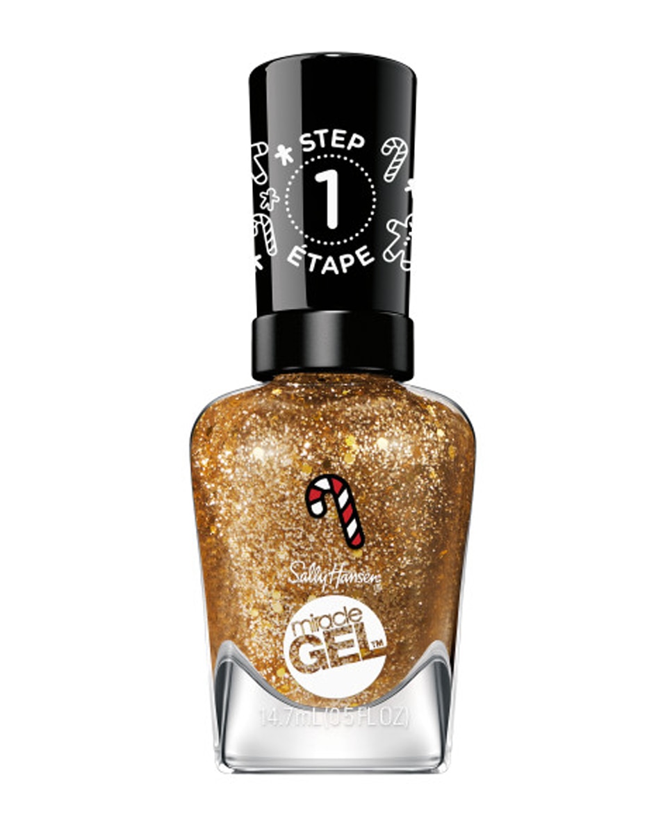 Esmalte de Uñas Miracle gel Colleción Galletas de Jengibre Sally Hansen - 914 - Less Bitter, More Glitter 914 - Less Bitter, More Glitter-1