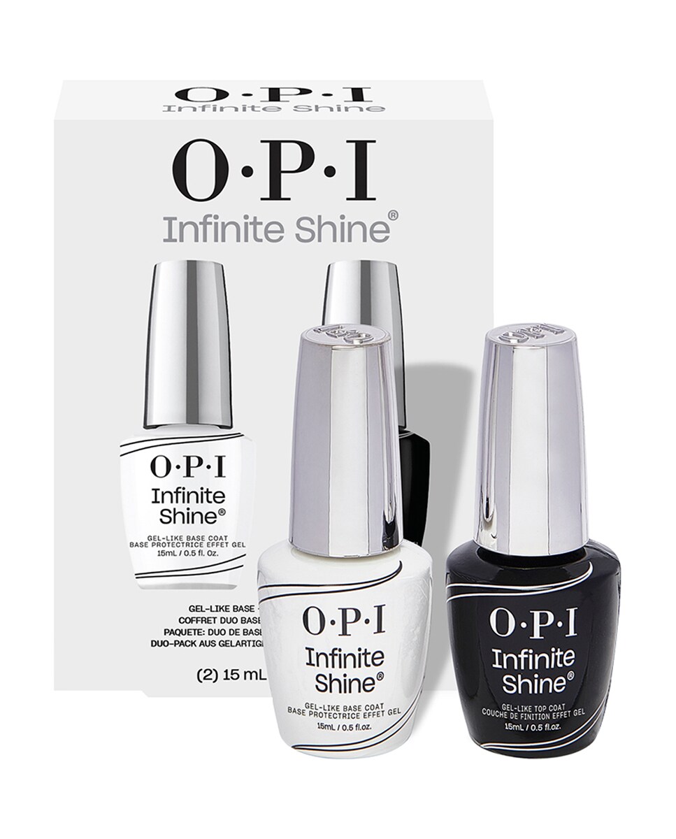 Pack Duo Esmalte de uñas de larga duración Infinite Shine Top Coat + Base Coat OPI 1