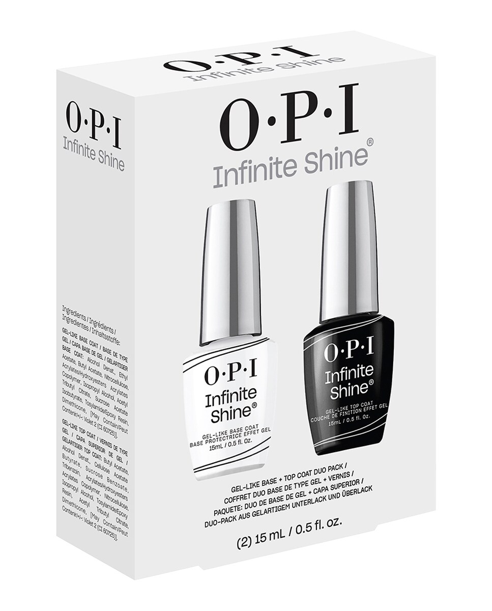 Pack Duo Esmalte de uñas de larga duración Infinite Shine Top Coat + Base Coat OPI 4