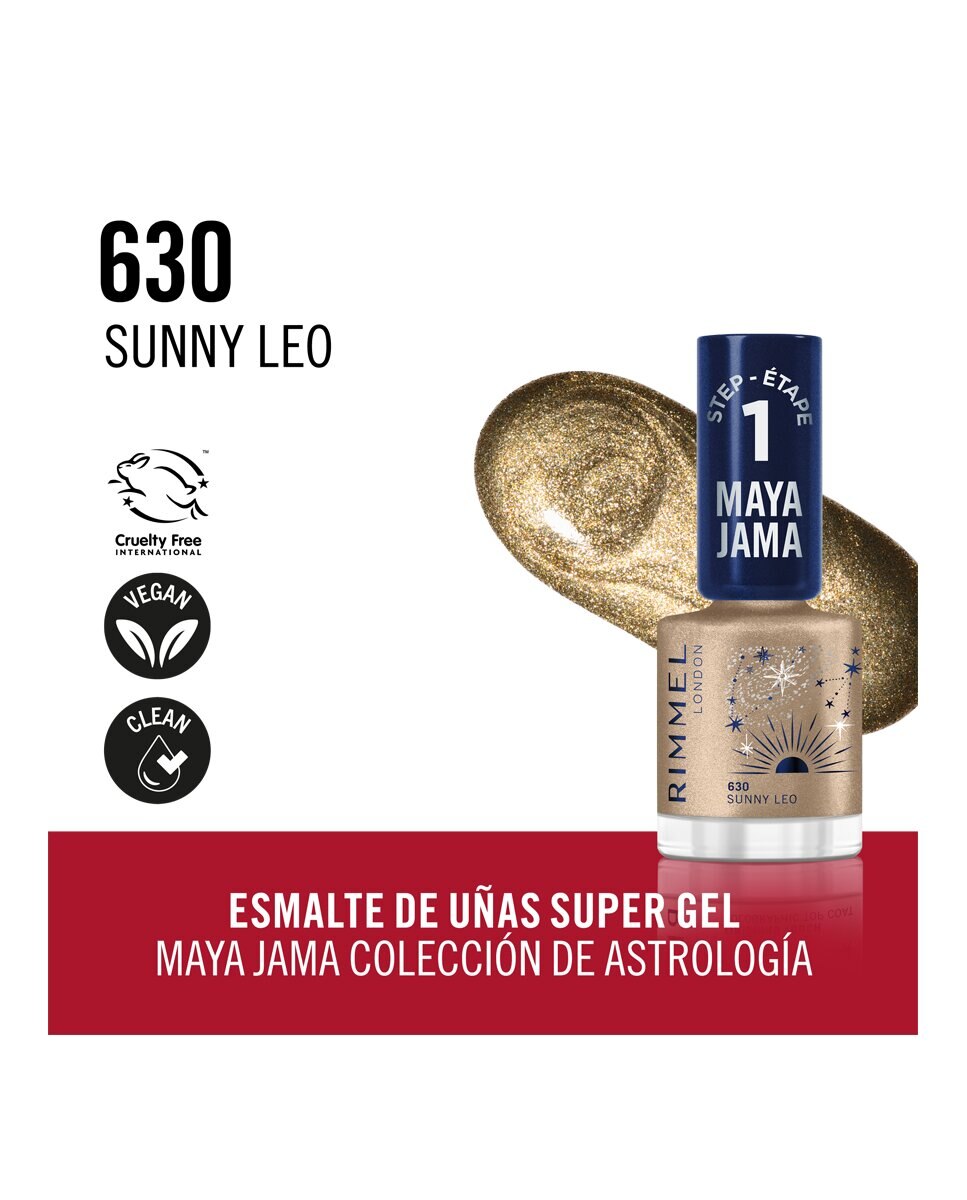 Esmalte de uñas Rim Maya Jama Nail Gel Rimmel London - 630 Sunny Leo 12 ml 630 Sunny Leo-4