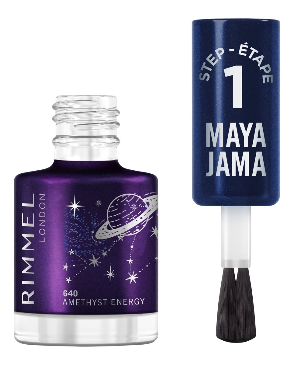 Esmalte de uñas Rim Maya Jama Nail Gel Rimmel London - 640 Amethyst Energy 12 ml 640 Amethyst Energy-2