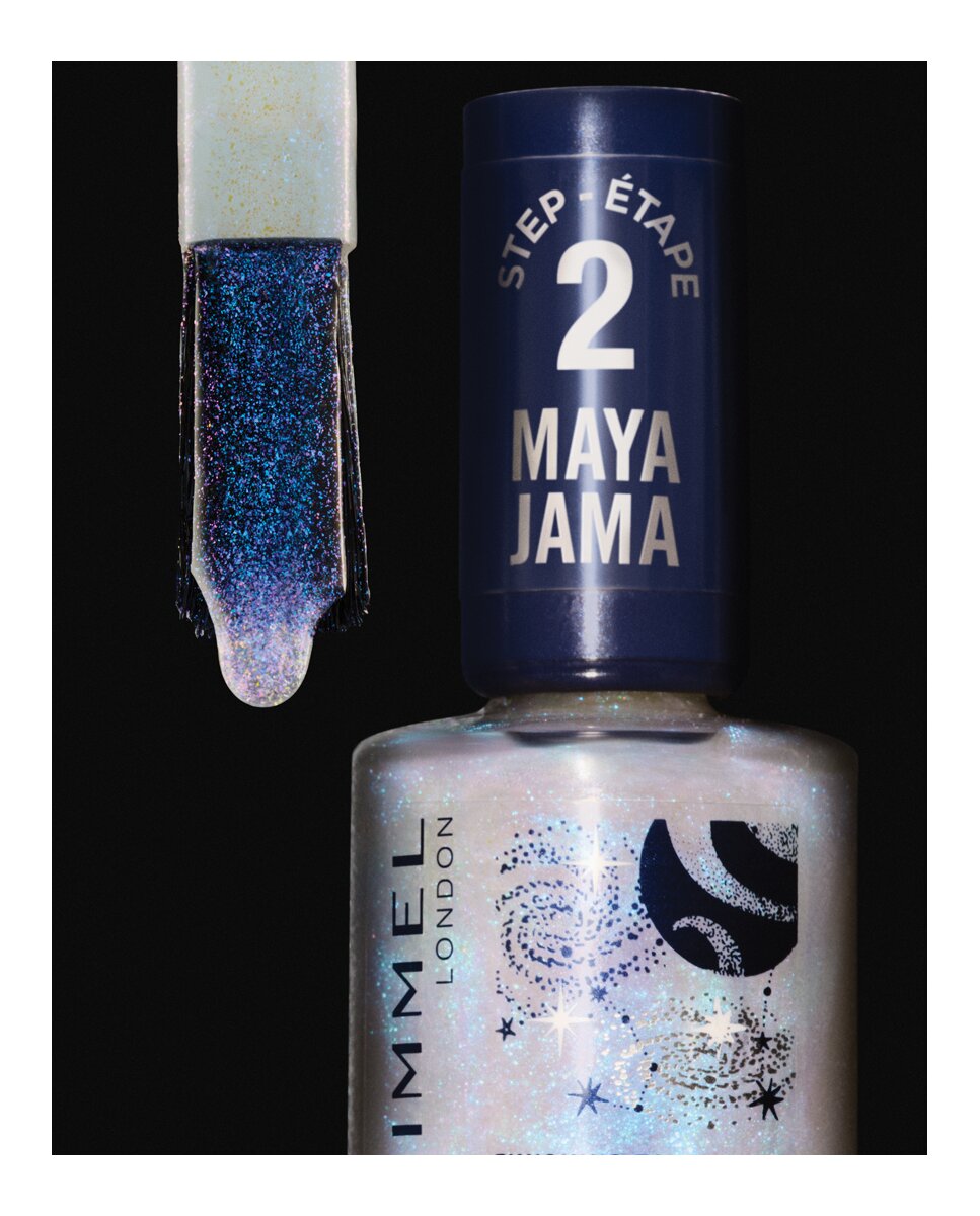 Super Gel Top Coat Rim Maya Jama Nail Top Coat Holographic Rimmel London - 425 Holographic 12 ml 425 Holographic-5